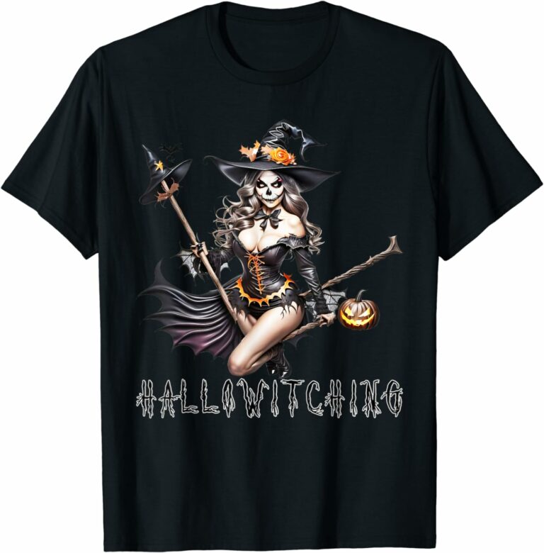 Tskinmood - Halloween - Hallowitching Night - Witch - Standard T-Shirt-productor-mockup